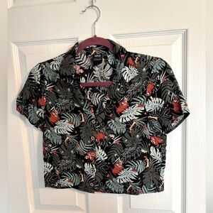 Disney Her Universe | Lion King Timon and Pumba Crop Top Button Down